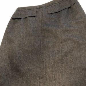 Gray, wool pencil skirt